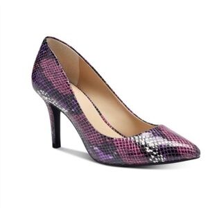 Purple Snake Pattern Pumps Size 8